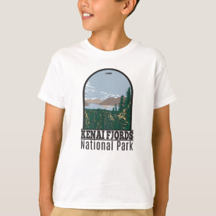 Kenai Fjords National Park Skilake Lake Vintag T- T-Shirt