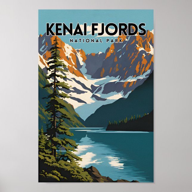 Kenai Fjords National Park Travel Poster (Vorne)
