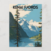 Kenai Fjords National Park Travel Poster