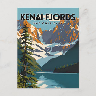 Kenai Fjords National Park Travel Postkarte