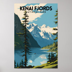 Kenai Fjords National Park Travel PS Poster