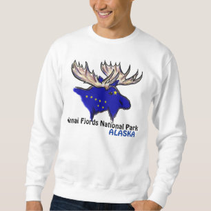 Kenai Fjords Nationalpark Alaska Elk Flaggen Shirt