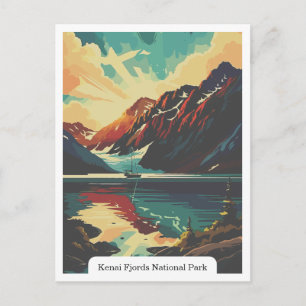 Kenai Fjords Nationalpark, Alaska USA Postkarte