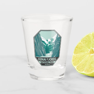 Kenai Fjords Nationalpark Alaska Vintag Schnapsglas