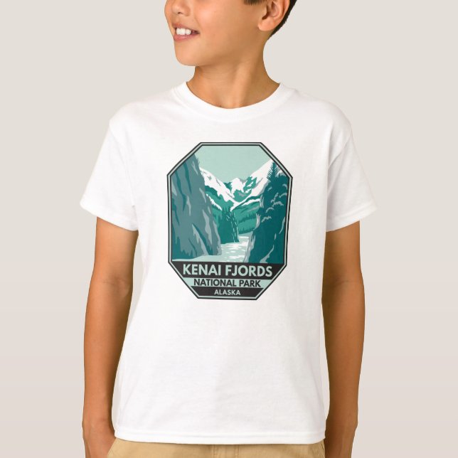Kenai Fjords Nationalpark Alaska Vintag T-Shirt (Vorderseite)