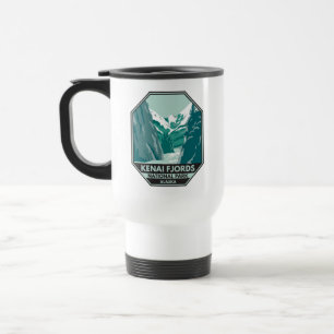 Kenai Fjords Nationalpark Alaska Vintage Reisebecher