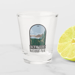 Kenai Fjords Nationalpark Skilak Vintag Schnapsglas