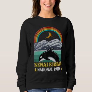 Kenai Fjords Nationalpark Vintag 70er 80er Camping Sweatshirt
