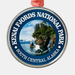 Kenai Fjords NP Ornament Aus Metall