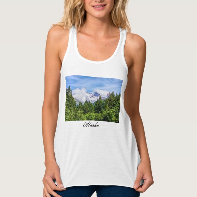 Kenai Fjords Snow Mountains Tank Top (Vorderseite)