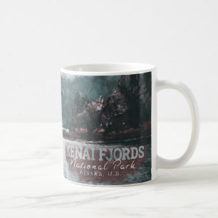 KENAI FJORDS WATERCOLOR - ALASKA VEREINIGTE STAATE KAFFEETASSE