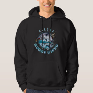 Kenai Fluss Alaska Alaskan Lachs Fangreise AK Hoodie