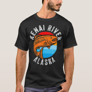 Kenai Fluss Alaska Angellachs Angler T-Shirt