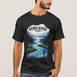 Kenai Fluss Alaska Angeln Camping Outdoor Fluss F T-Shirt