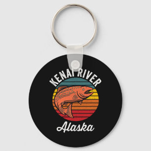 Kenai Fluss Alaska Lachsangeln Schlüsselanhänger