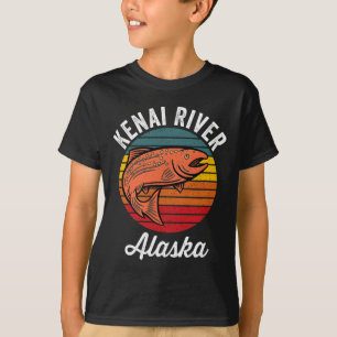 Kenai Fluss Alaska Lachsangeln T-Shirt