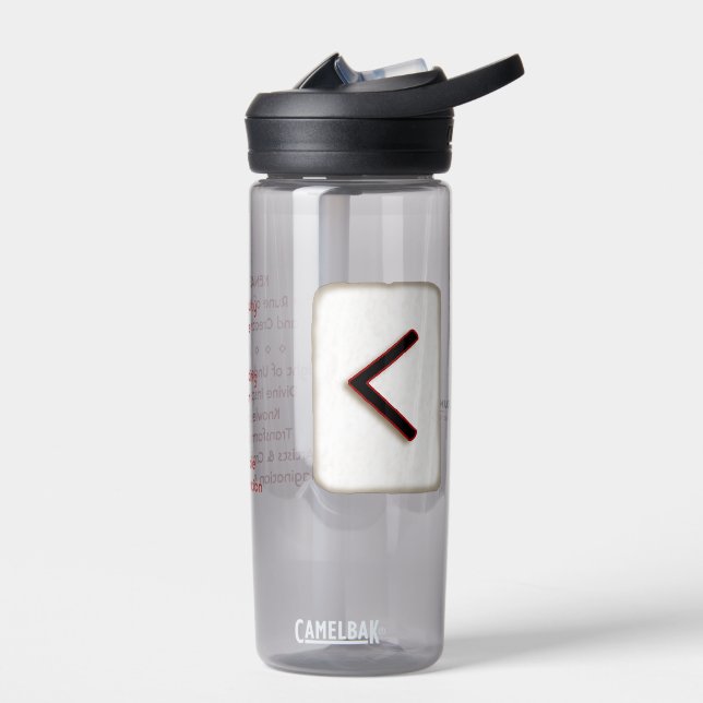 Kenaz "Einfallsreichtum" Runenstein Trinkflasche (Links)
