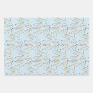 Kendall Boggs Fine Art Helle Kaninchen Geschenkpapier Set