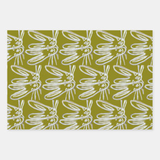 Kendall Boggs Fine Art Rabbit-Wrapapier Geschenkpapier Set