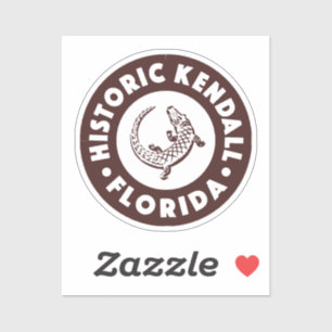 Kendall Florida Circle - Braun Aufkleber