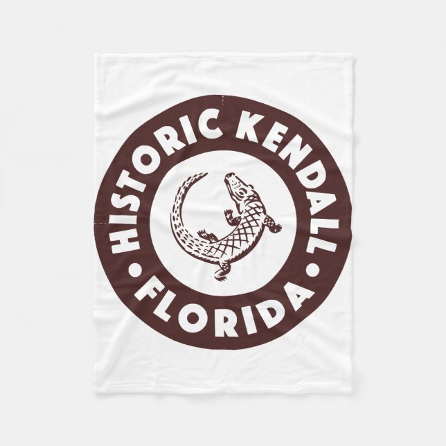 Kendall Florida Circle - Braun  Fleecedecke (Vorderseite)