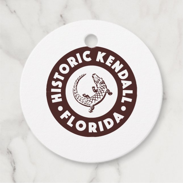 Kendall Florida Circle - Brown Geschenkanhänger (Vorderseite)