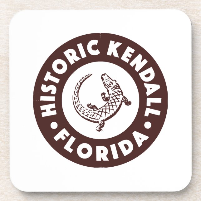 Kendall Florida Circle - Brown Getränkeuntersetzer (Vorderseite)