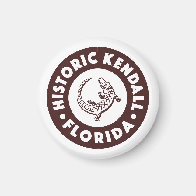 Kendall Florida Circle - Brown Magnet (Vorne)