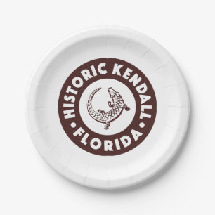 Kendall Florida Circle - Brown Pappteller