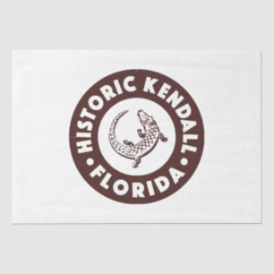 Kendall Florida Circle - Brown Seidenpapier