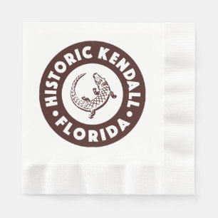 Kendall Florida Circle - Brown Serviette