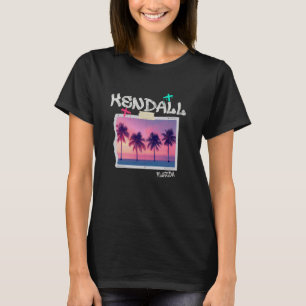 Kendall Florida Retro Surfer Vintager Strand T-Shirt