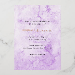 Kendall Lila Watercolor Folieneinladung