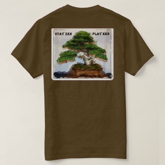 Kendama Bonsai T-Shirt (Design Rückseite)