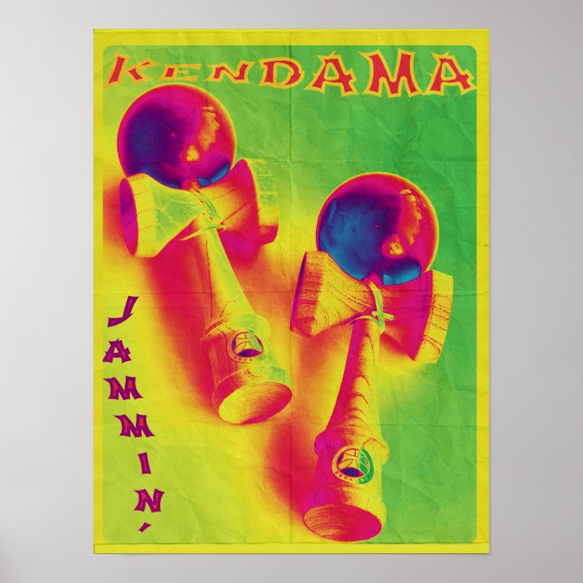 Kendama Jammin' Psychedelic Poster (Vorne)