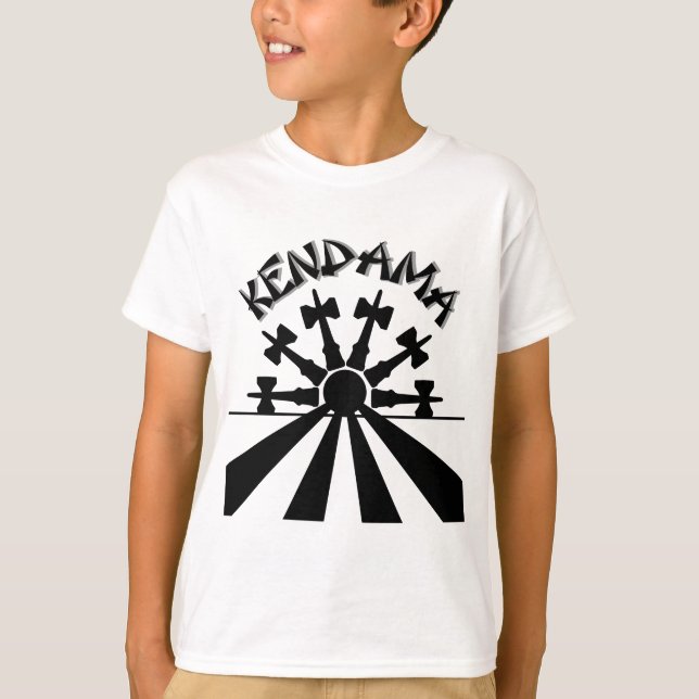 Kendama Sun, schwarz T-Shirt (Vorderseite)
