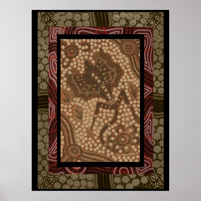 Kendi Frill Neck Lizard Poster (Vorne)