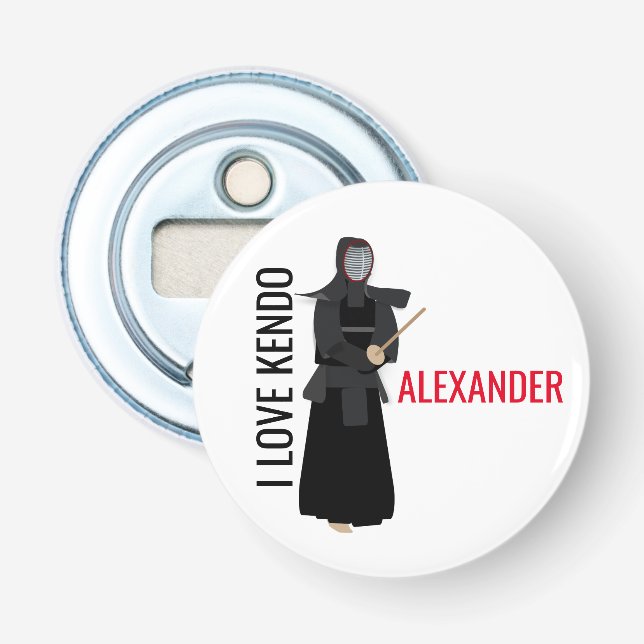 Kendo Flaschenöffner (Vorderseite)