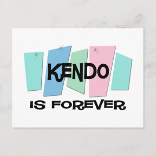 Kendo ist für immer postkarte