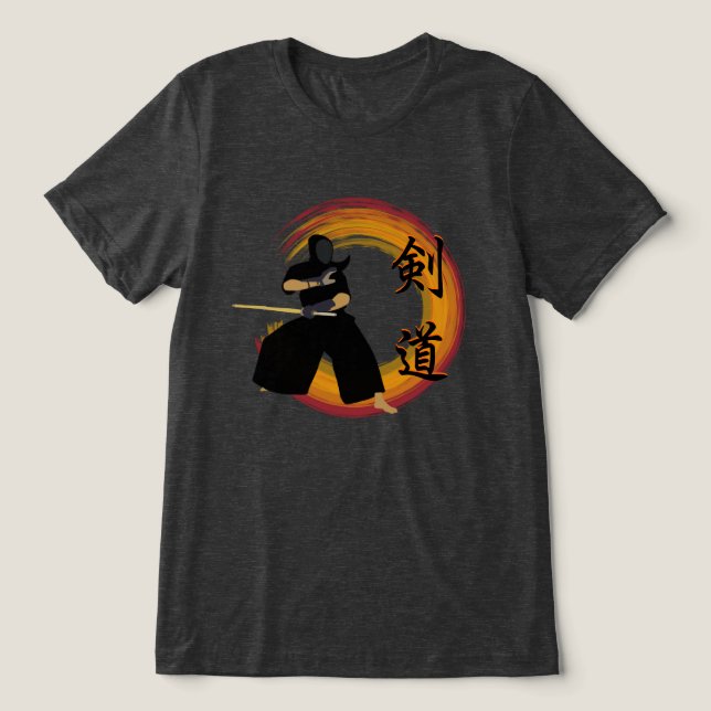 Kendo Tri-Blend Shirt (Design Vorderseite)