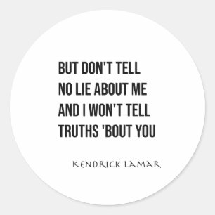 Kendrick Lamar - Euphoria (Stempelsticker) Runder Aufkleber
