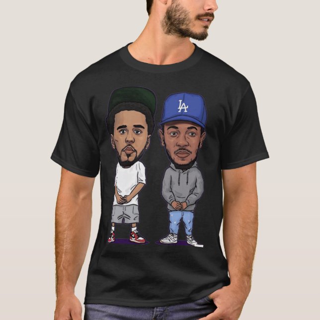 KENDRICK LAMAR JCOLE Freunde T-Shirt (Vorderseite)