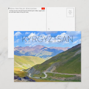 Keng-Suu-Tal, Kirgisistan Reise-Postkarte Postkarte