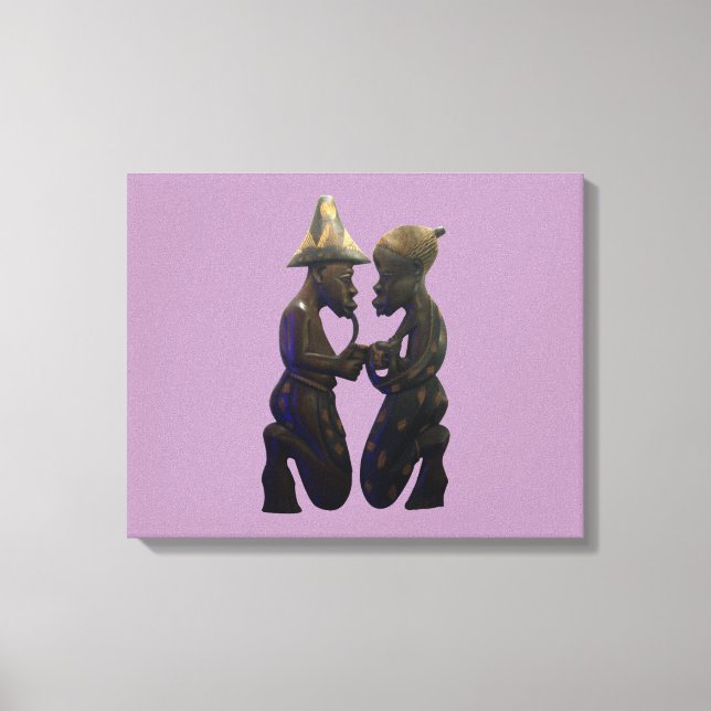 Kenia Africa Ethnic Tribal Wrapped Canvas Leinwanddruck (Vorderseite)