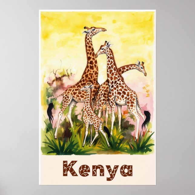 Kenia Afrika Poster (Vorne)