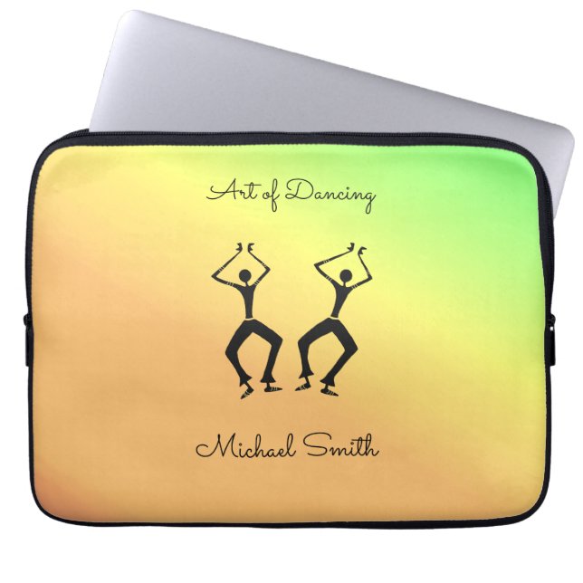 Kenia, afrikanische Kunst, Phantastische Tänzer Laptopschutzhülle (Vorderseite)