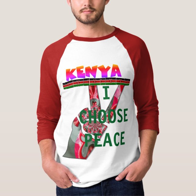 Kenia: Der T - Shirt "I Choose Peace" (Vorderseite)