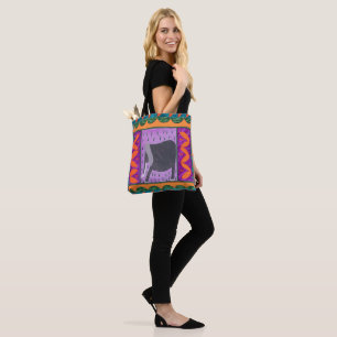 Kenia Elephant Orange Tote Bag