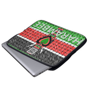 Kenia-Erbe Harambee Zusammenhalt Herz W Laptopschutzhülle