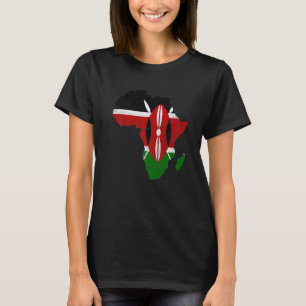 Kenia Flag Afrika Kontinentales Geschenk für Ke Si T-Shirt